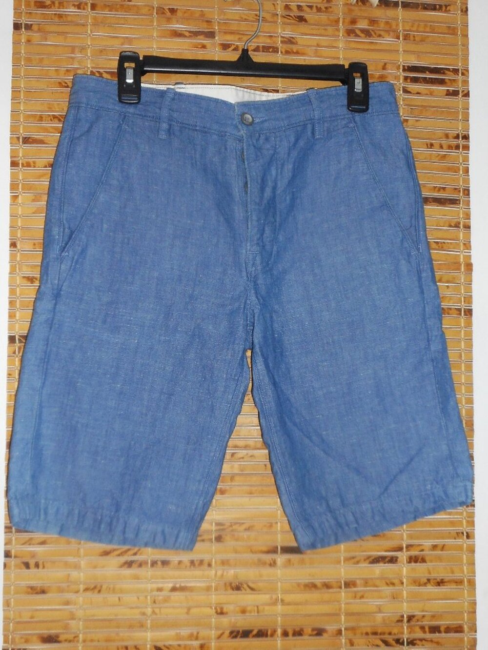 Men's Levi's Shorts Blue Chambray Flat Front Button Fly Shorts *Tag Size: W30